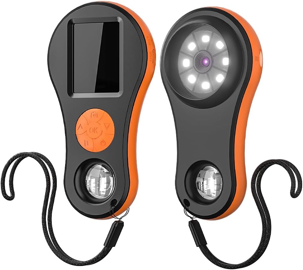 Digital Microscope Handheld 2.0 inch IPS Color Screen,Portable Orange