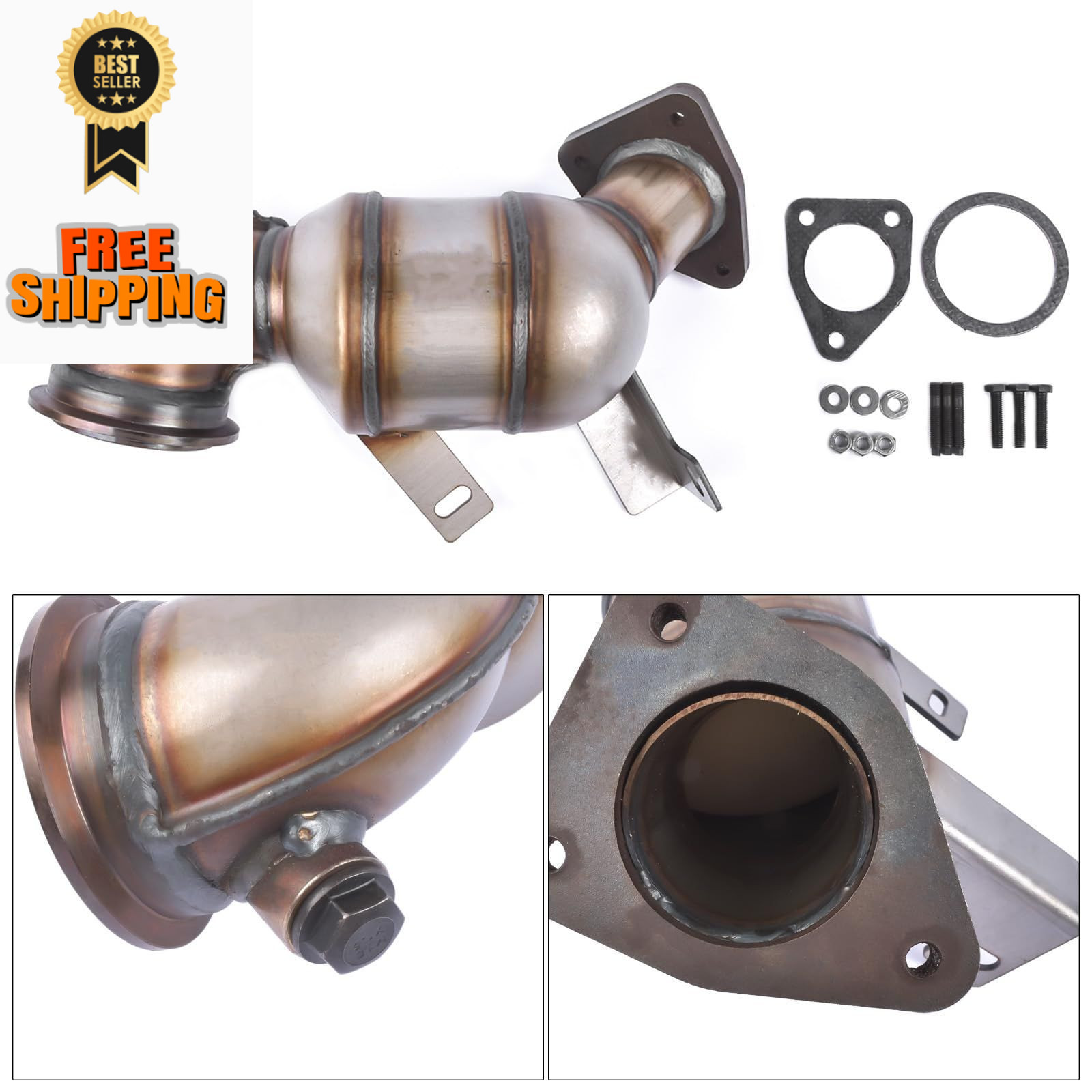 NEWZQ Front Catalytic Converter Compatible with Chevy Cruze 2011-2016 Sonic...