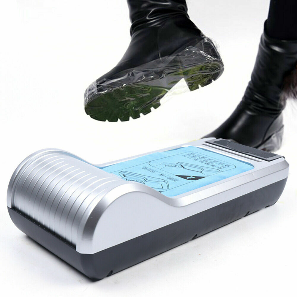 Automatic Shoe Cover Dispenser Machine W/ 300 Disposable Shoe Films Household