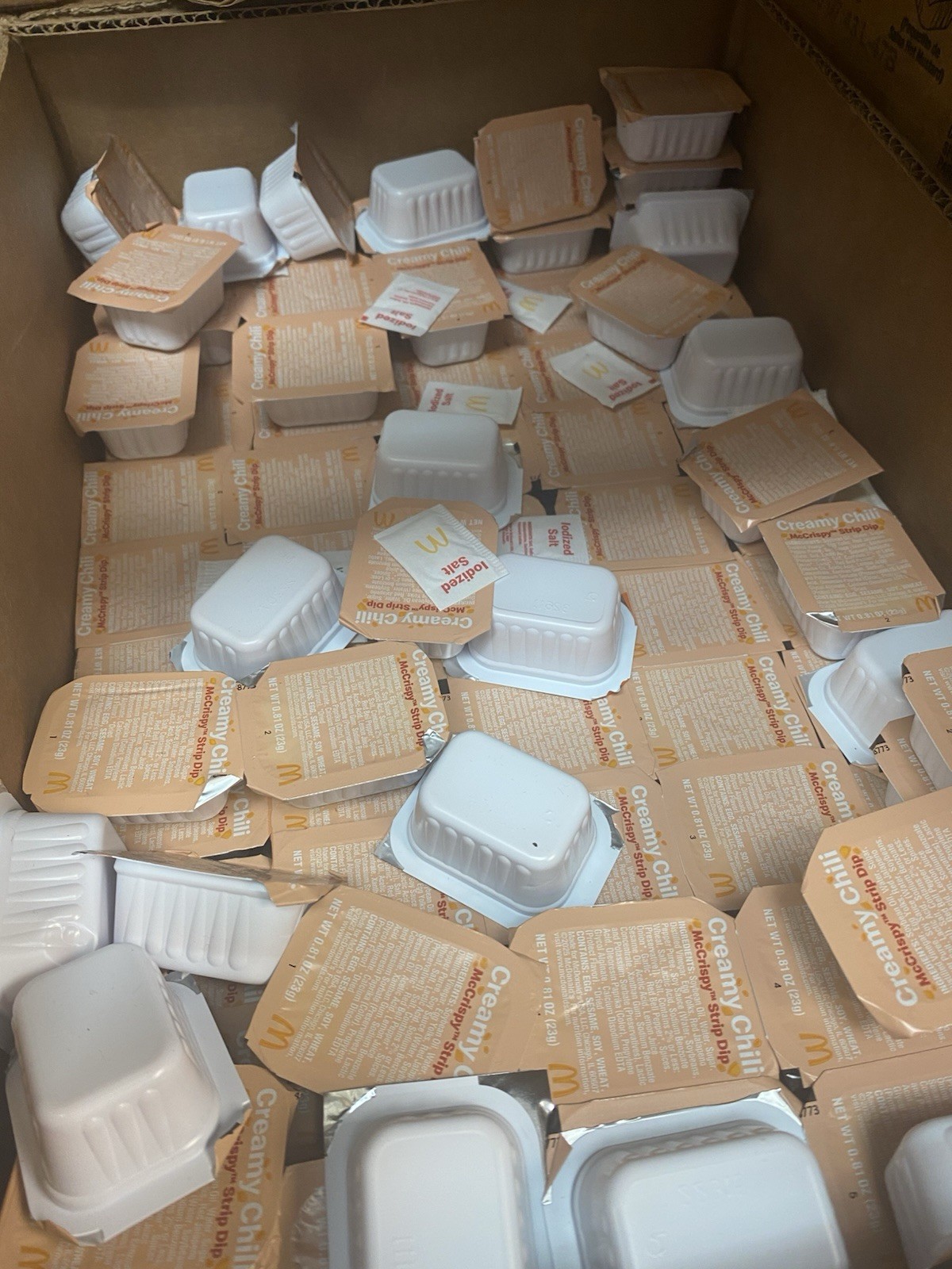 McDonald’s Mix Lot Of Dipping Sauces (Lot Of 50)