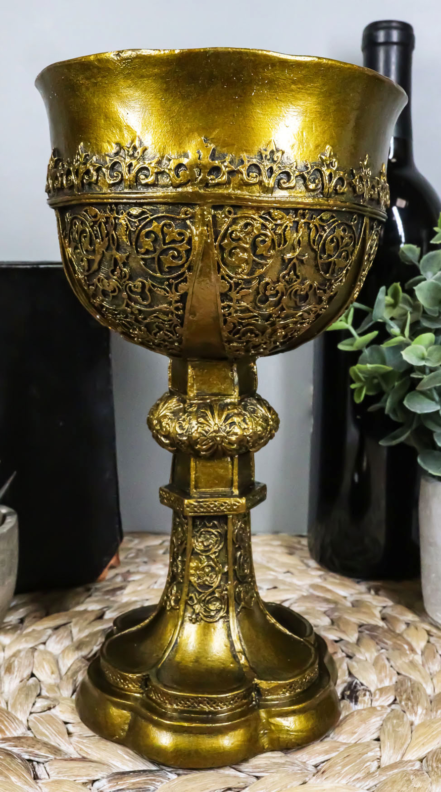 Ebros Merlin's Holy Grail The Golden Cup Of Life Chalice Ceremonial Cup Arthur