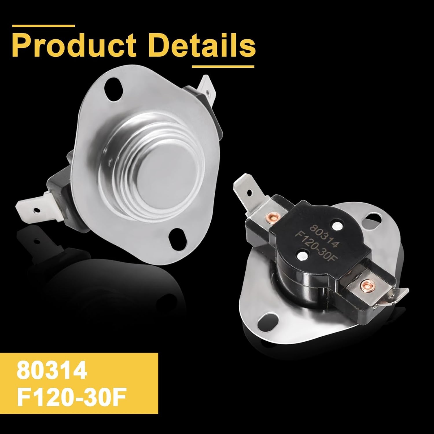 80314 Low Temp Limit Switch for US Stove Hotblast 1300, 1357M, 1400, 1500, 1537M