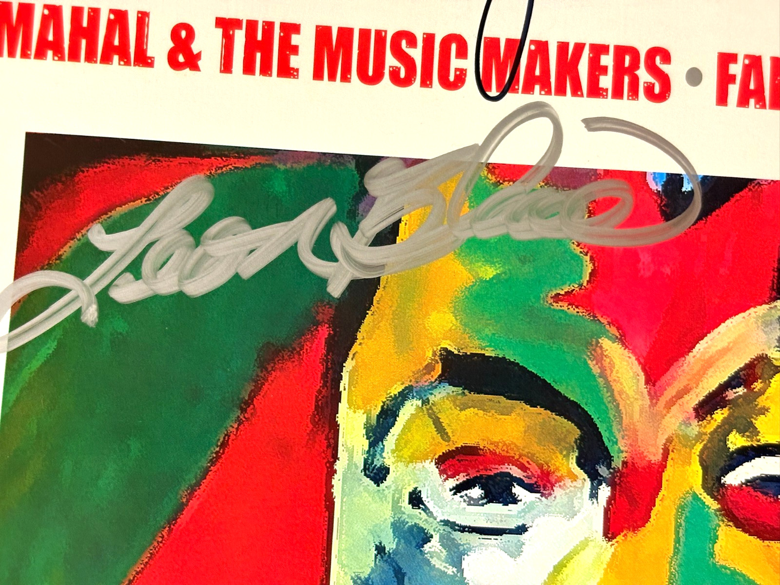 Blues Cruise Poster AUTOGRAPHED Blues Musicians TAJ MAHAL,Majic Dick + 22X28"