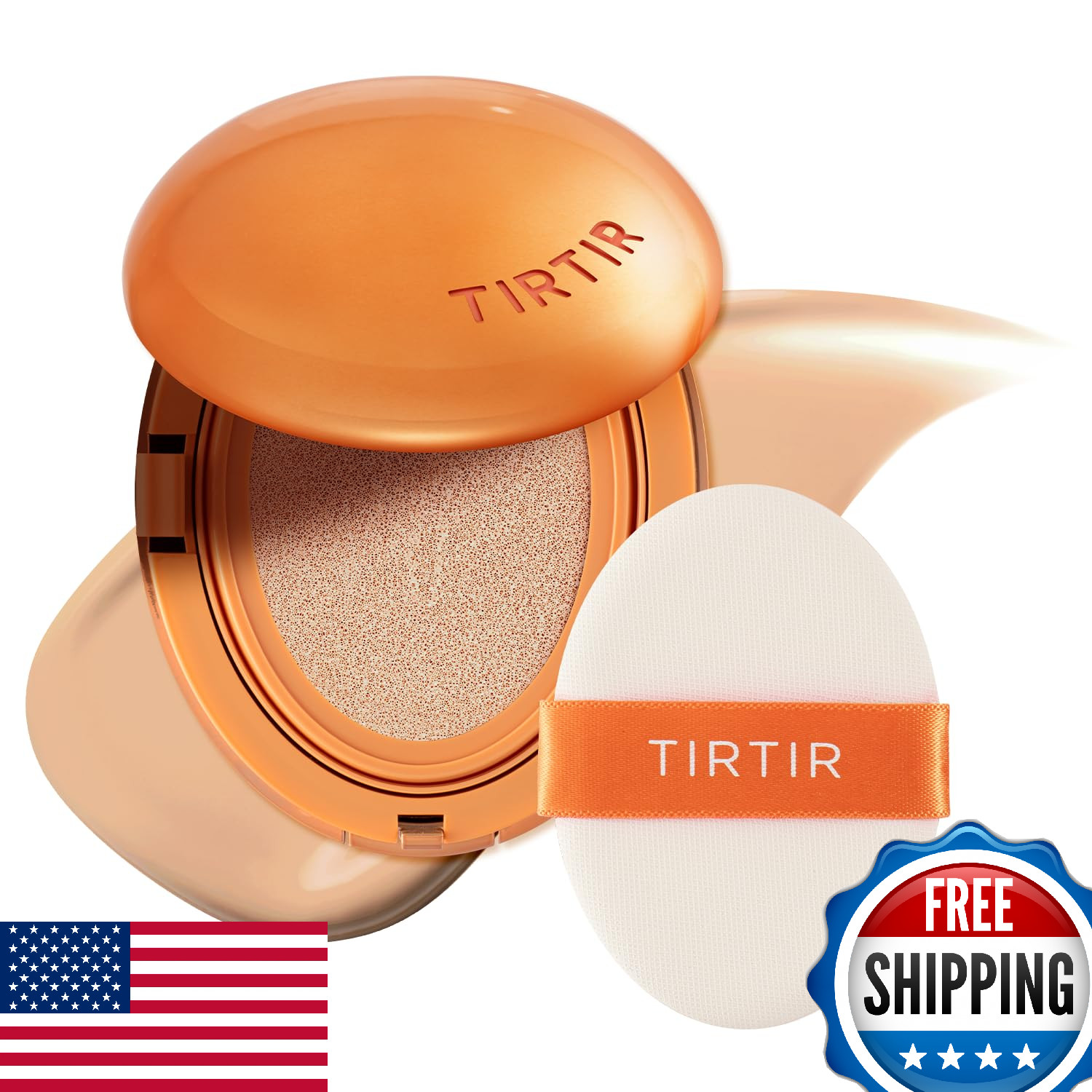 TIRTIR Mask Fit Ai Filter Cushion Foundation 23N Sand 0.63oz up to 72H Semi-Matt