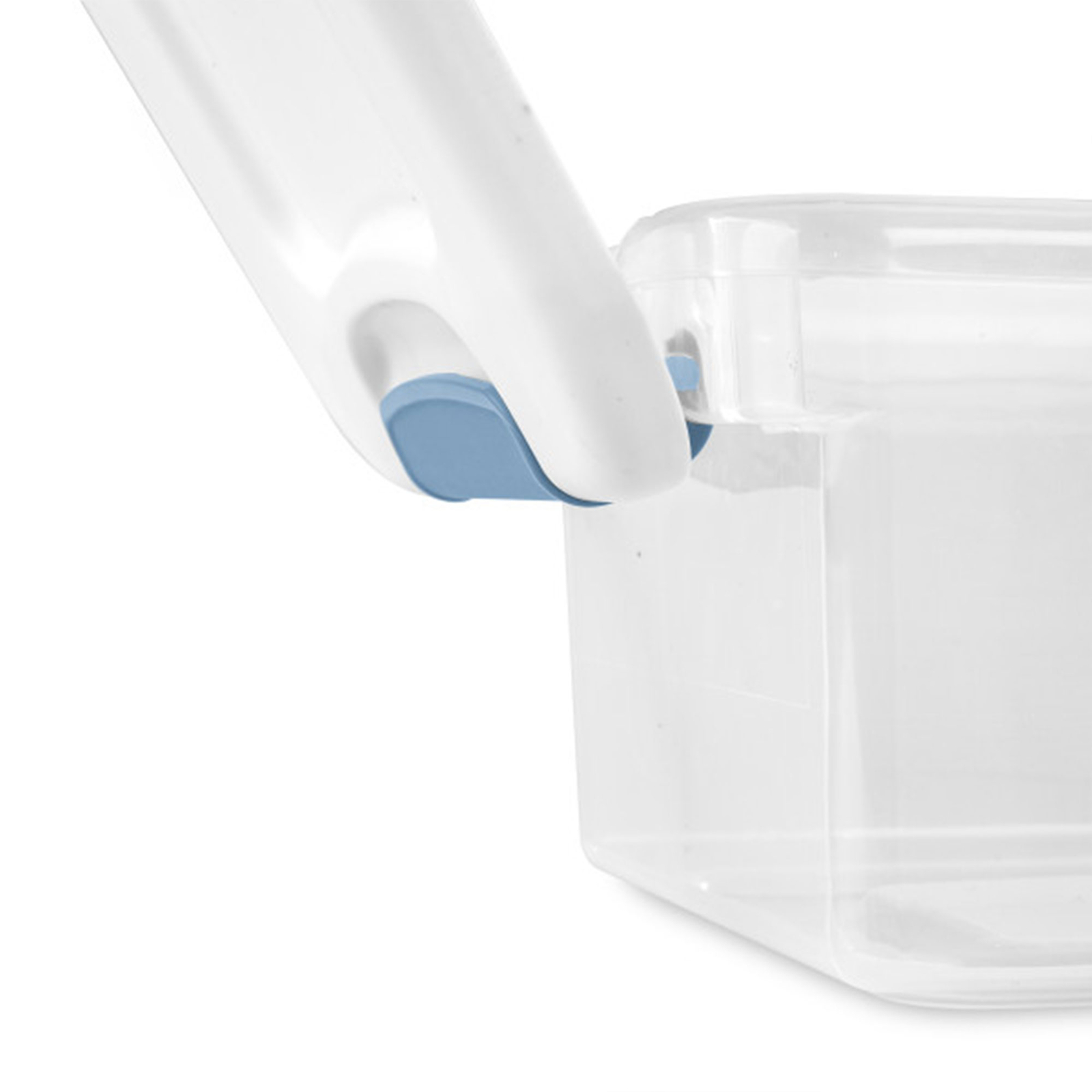 Sterilite 6 Qt. Plastic Stackable Storage Box with Latching Lid, Clear (12 Pack)