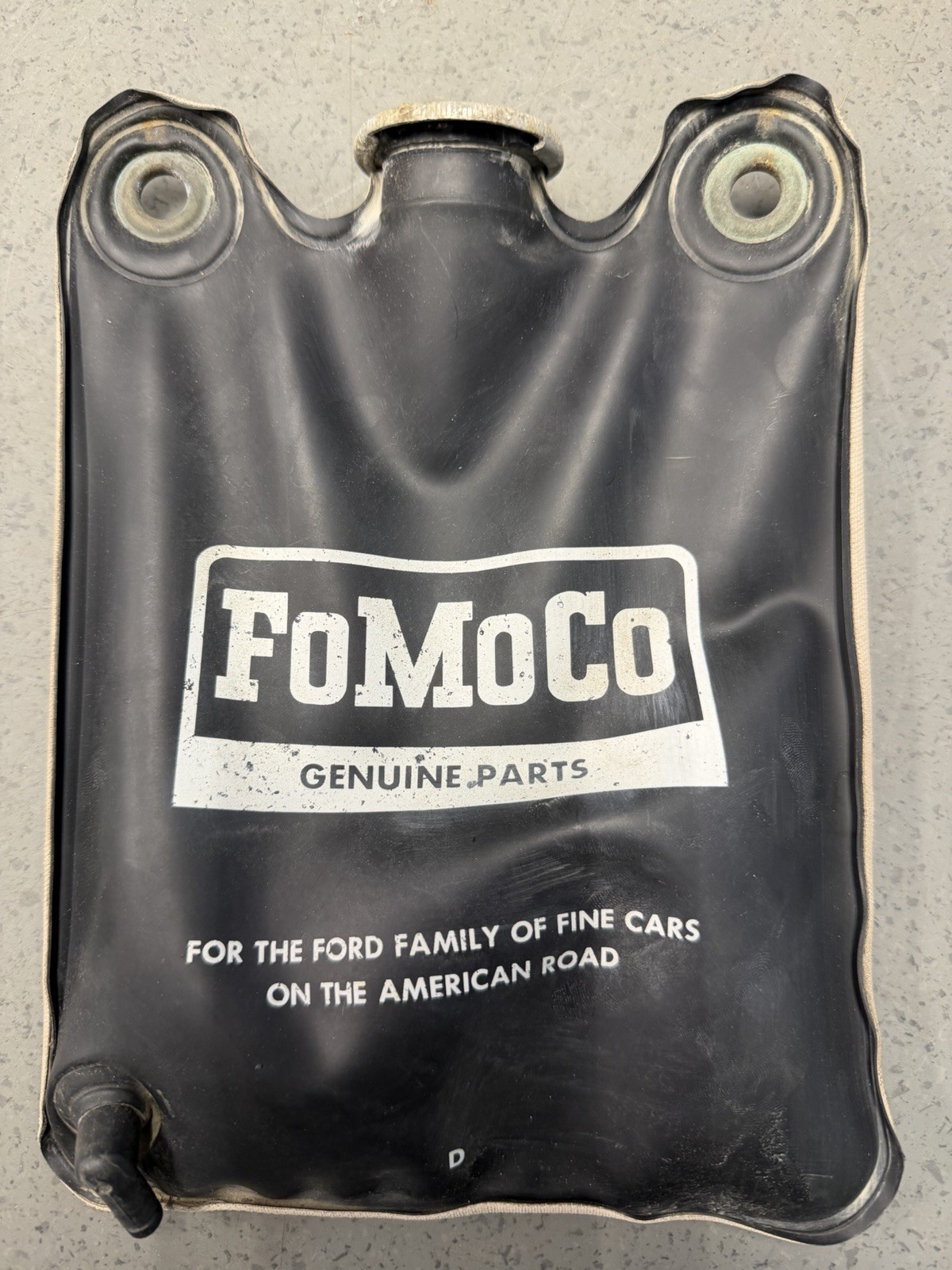 USED FORD FOMOCO WINDSHIELD WASHER FLUID RESERVOIR BAG 1964-67 MUSTANGS FALCON