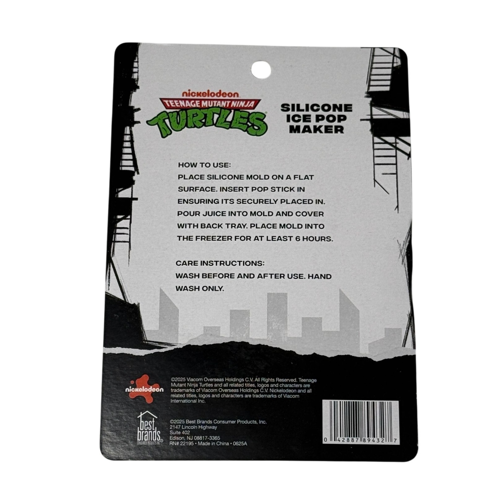 Teenage Mutant Ninja Turtles Silicone Ice Pop Maker Green Mold Kids Treats New