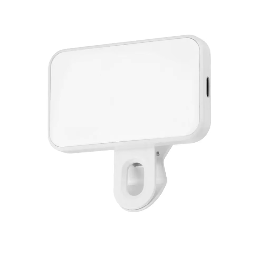 Portable Mini LED Fill Light Mobile Phone Clip-On Selfie Light USB Rechargeable