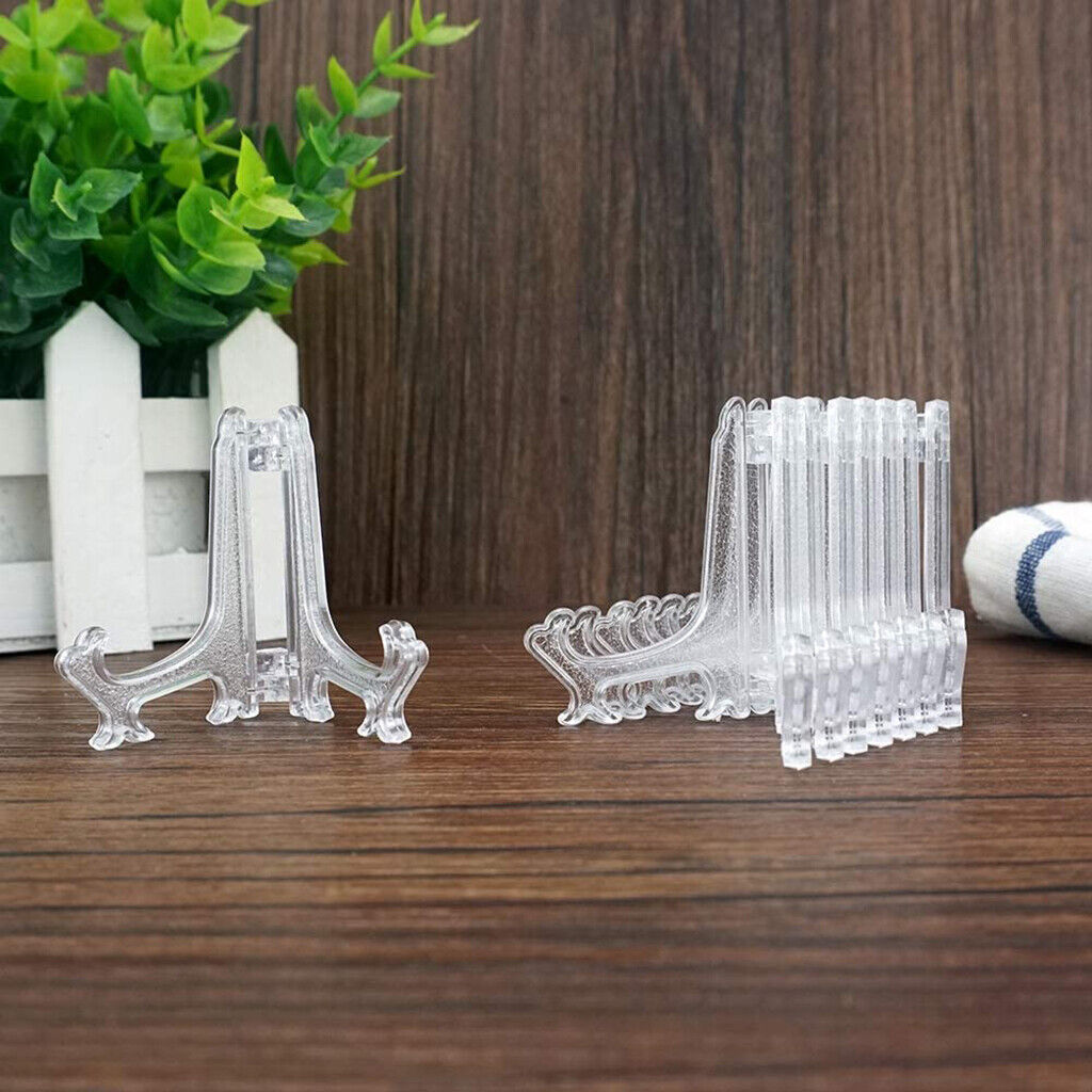 25PC Easel Display Stand Plate Foldable Bracket Picture Photo Frame Card Holder