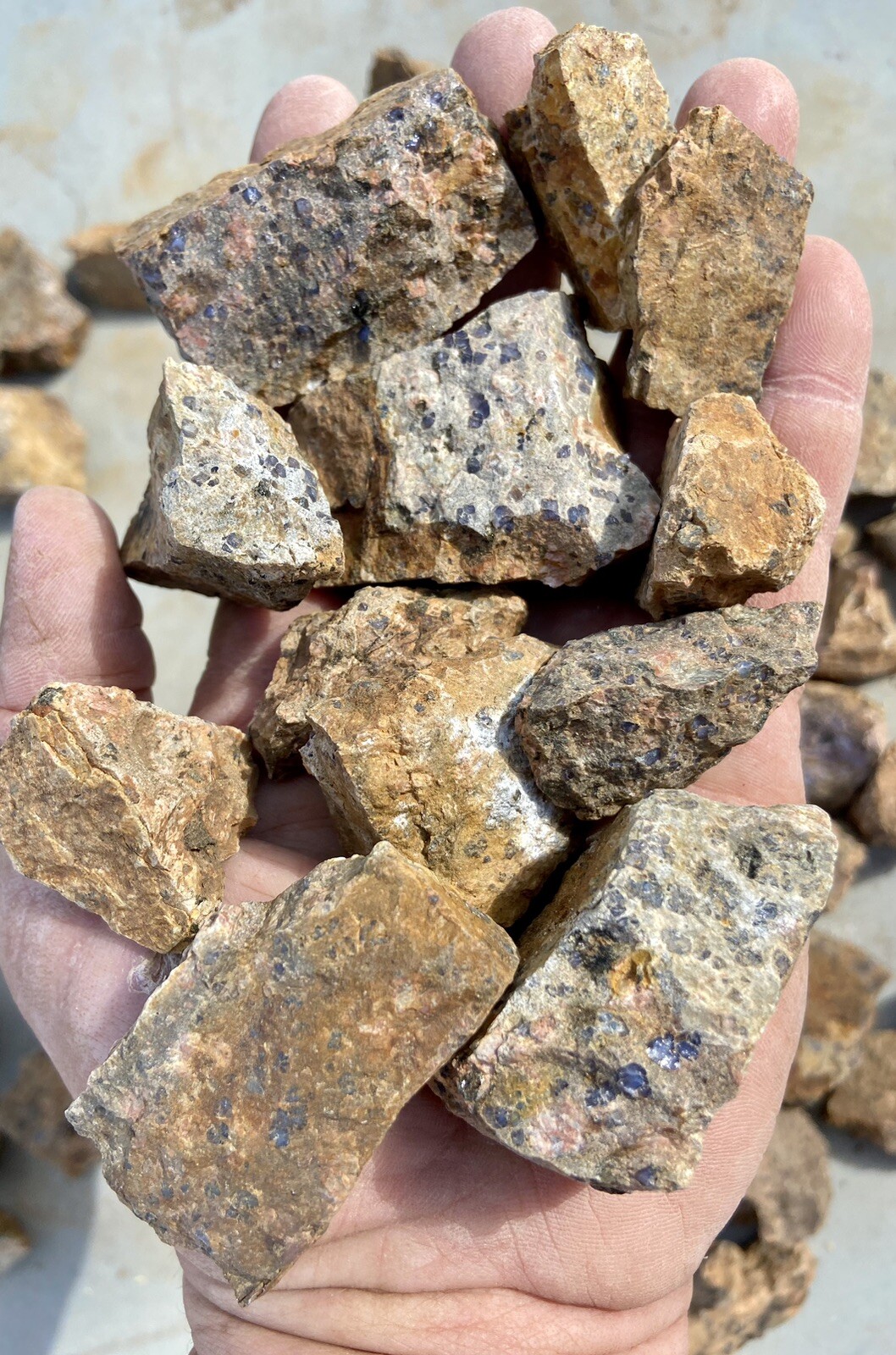 QUALITY* 3# Tumble Size Pieces of Llano, TX “Llanite” Approx. 50 Pcs Per Lot