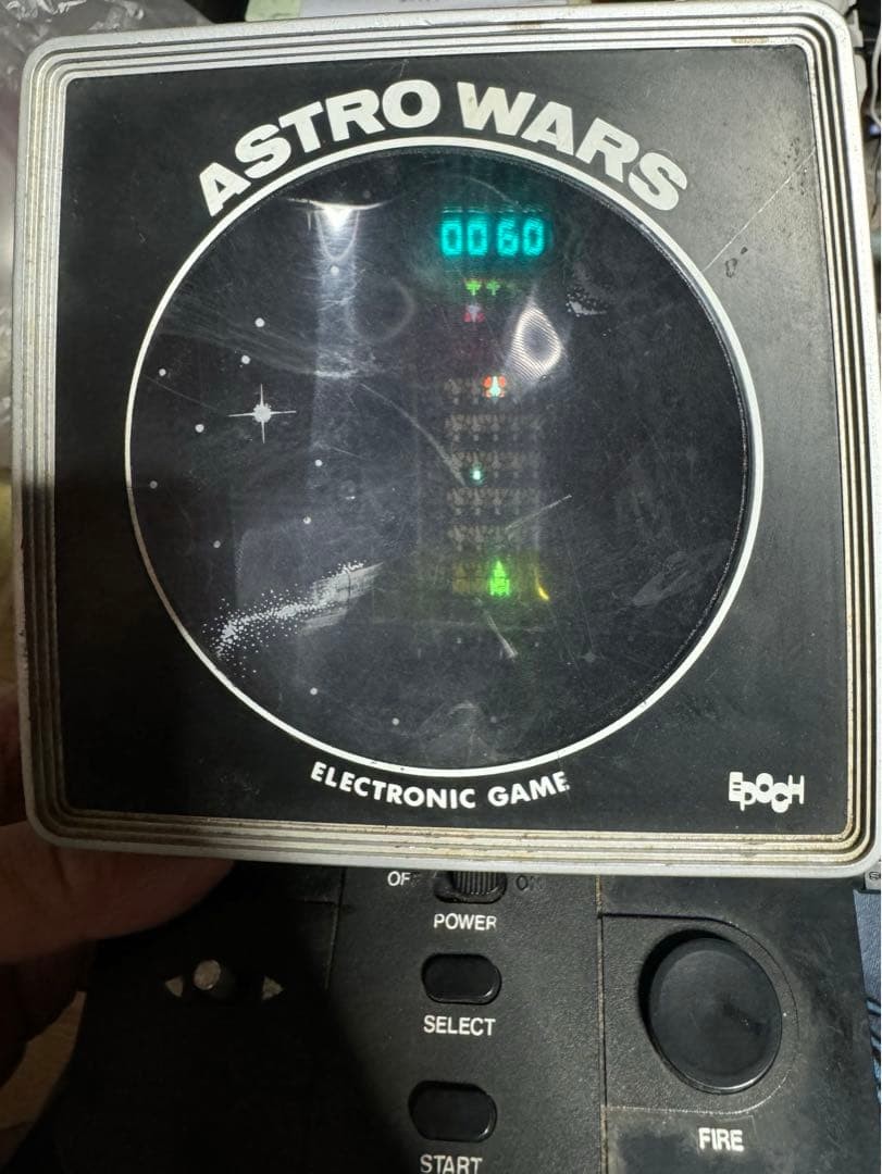 Epoch Astro Wars Electronic Game Retro LSI Handheld Tested Japan