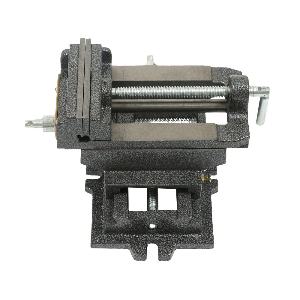 5" Cross Slide Vise Drill Press X-Y Clamp Heavy Duty Machine Metal 2 Way Black