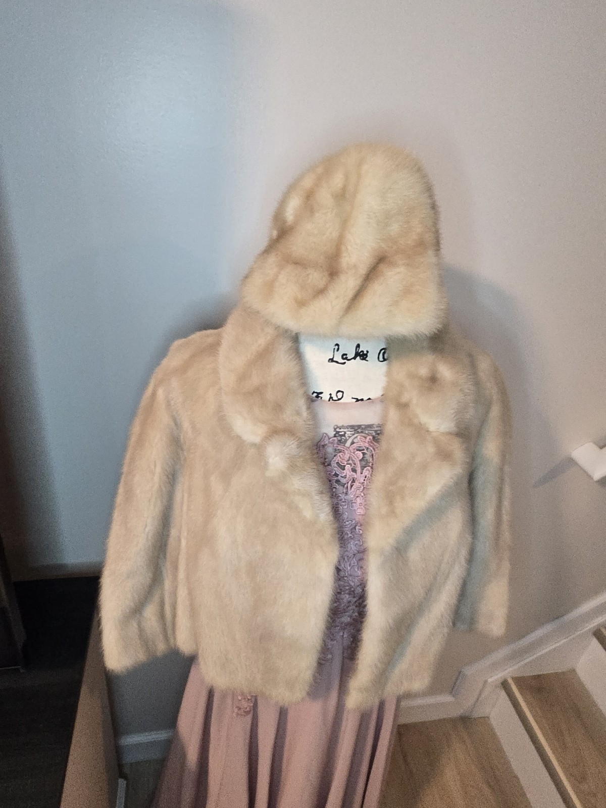 Natural Blond Mink Hat Vintage Slavic Style Women's Winter Hat See Pictures