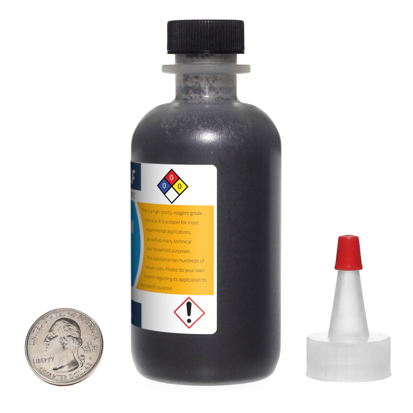 Molybdenum Disulfide / 1 Lb / 8 Bottles / 99% Reagent Grade / 1.5 Micron Powder