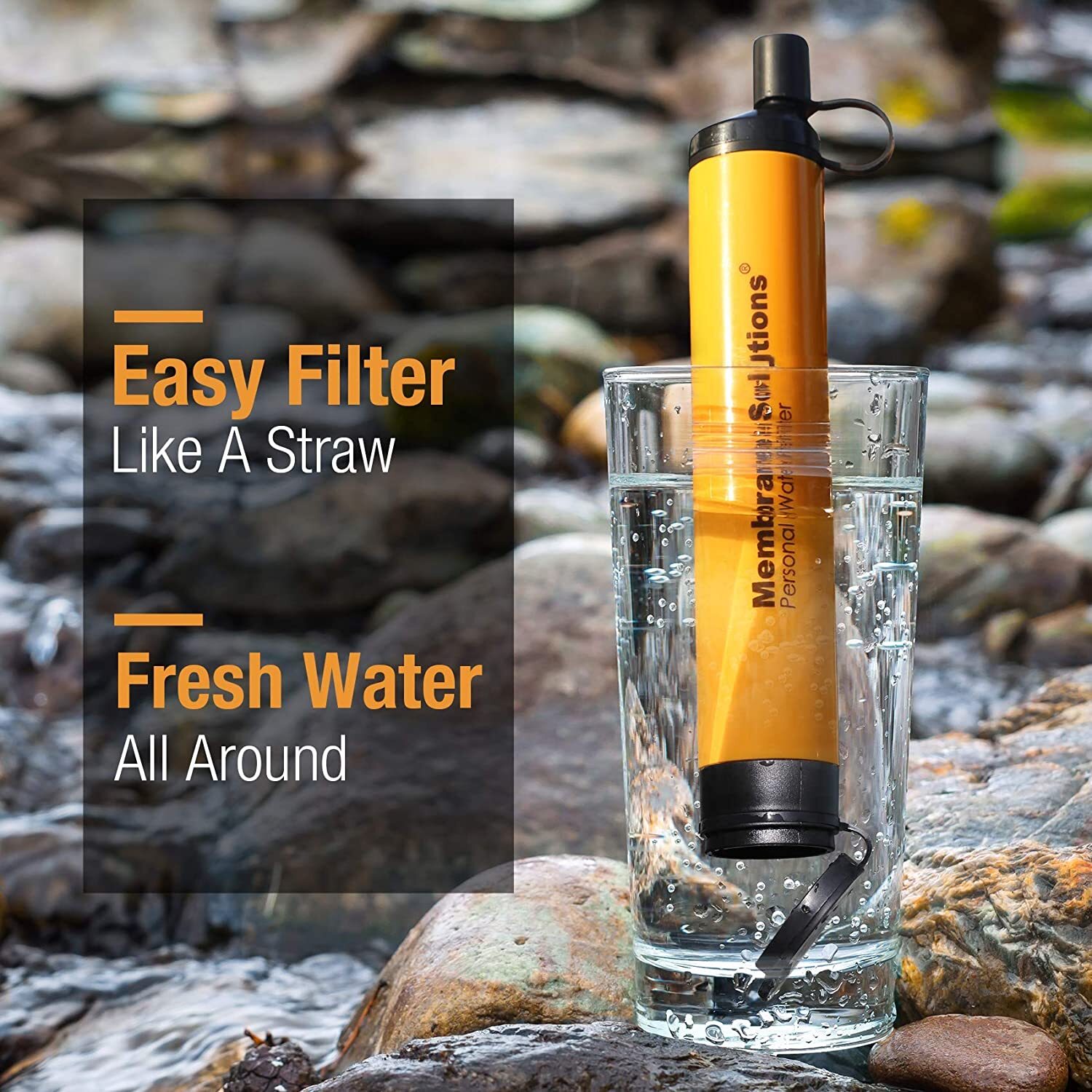 Personal Water Filter,Portable Water Purification Straw Water Filter Camping