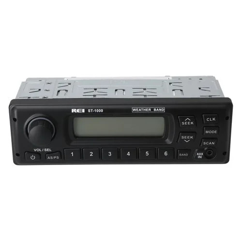 REI Radio ST-1000 AM/FM/WB/AUX Stereo Radio w/ISO Connector
