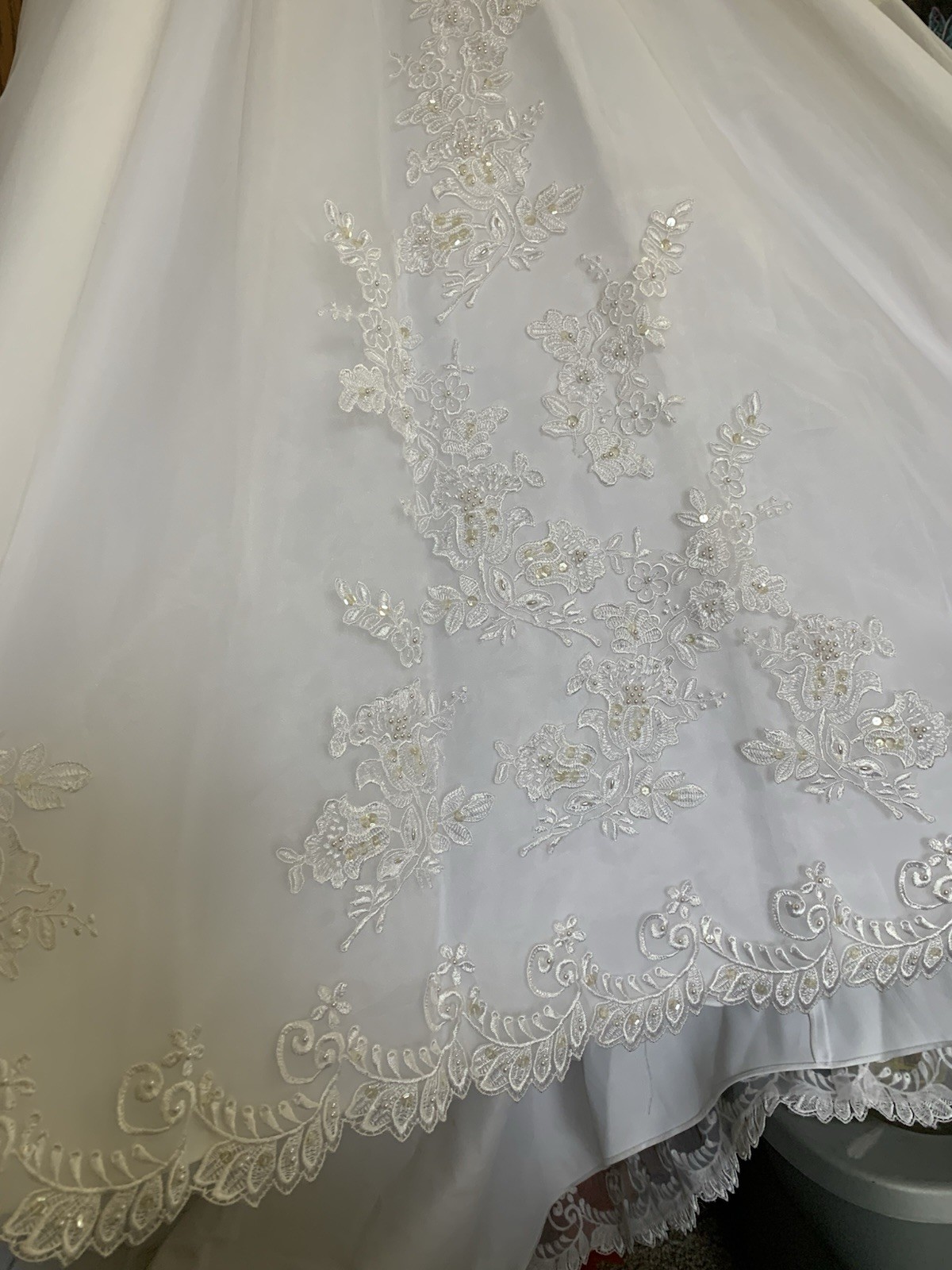 Vintage White Wedding Dress Bridal Originals Pearls Sequins Size 6 READ