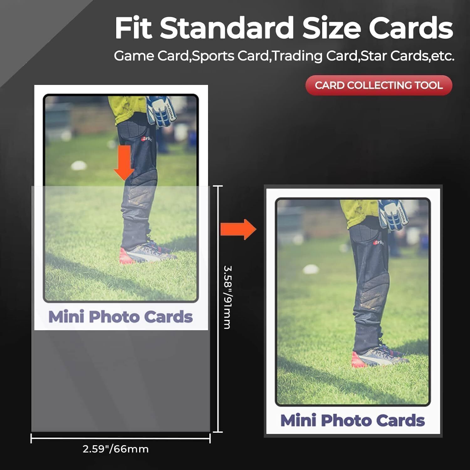 100/200/500/1000CT Semi Rigid Card Holders + Free Sleeves For 35pt Trading Cards