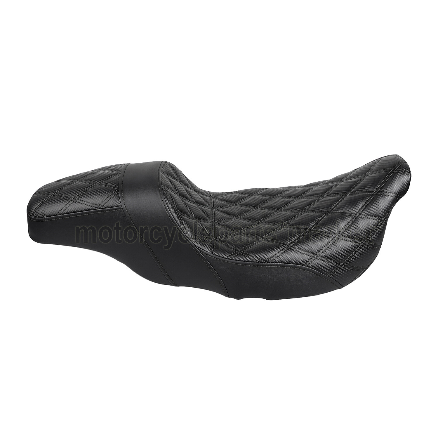 Step-Up Lattice Stitch Seat For Harley 2008-2023 Electra Road Street Glide Black