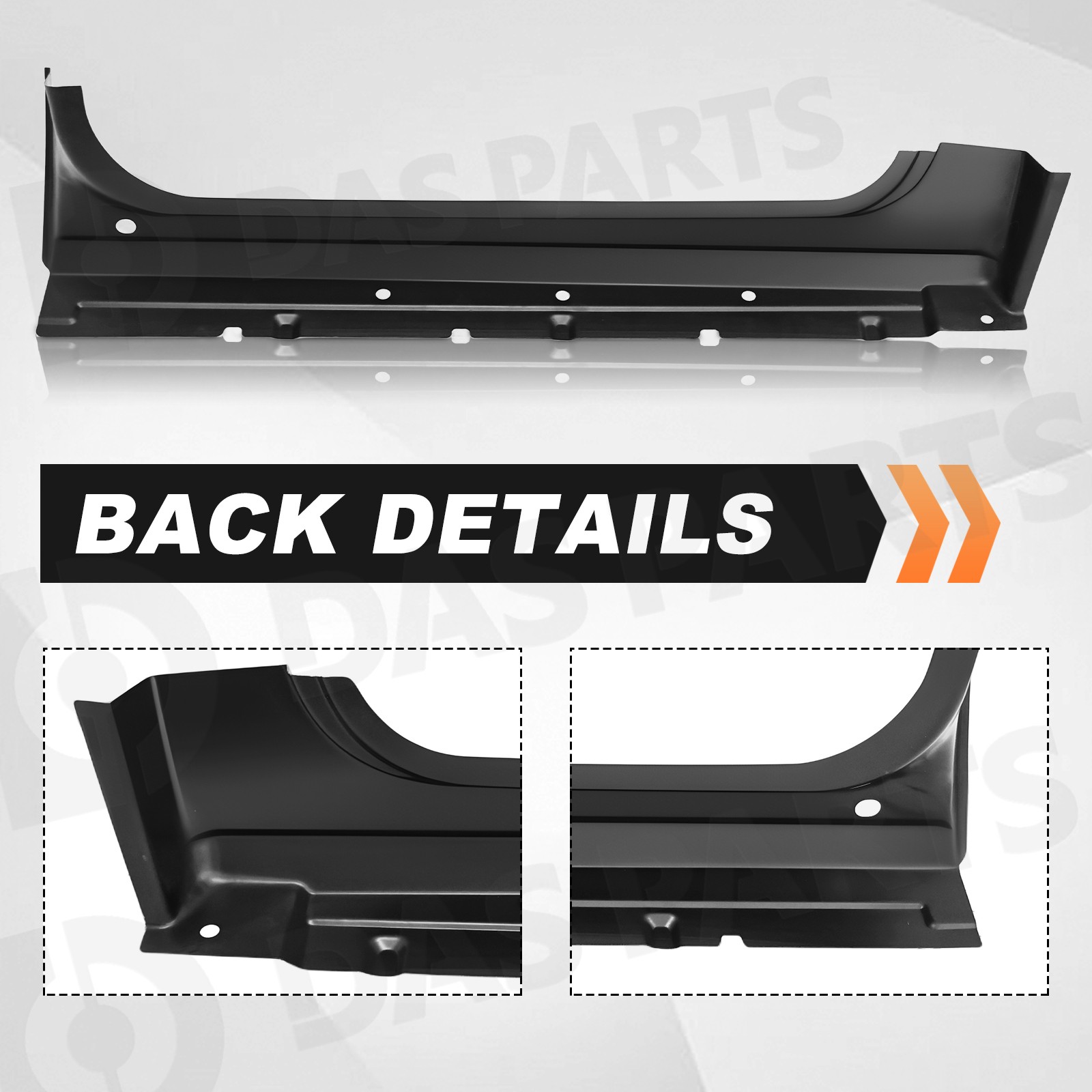 Outer Rocker Panels For 07-13 Chevy Silverado Sierra Regular Standard Cab 2Dr