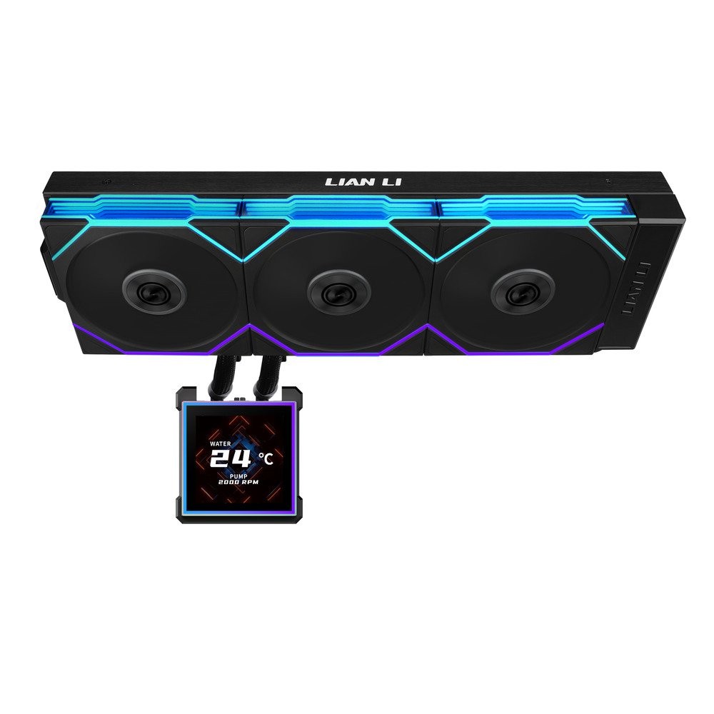 LIAN-LI Hydroshift II LCD-S 360 TL HS2LCDS36TB CPU Cooler 360mm AIO 3x 120 RGB B
