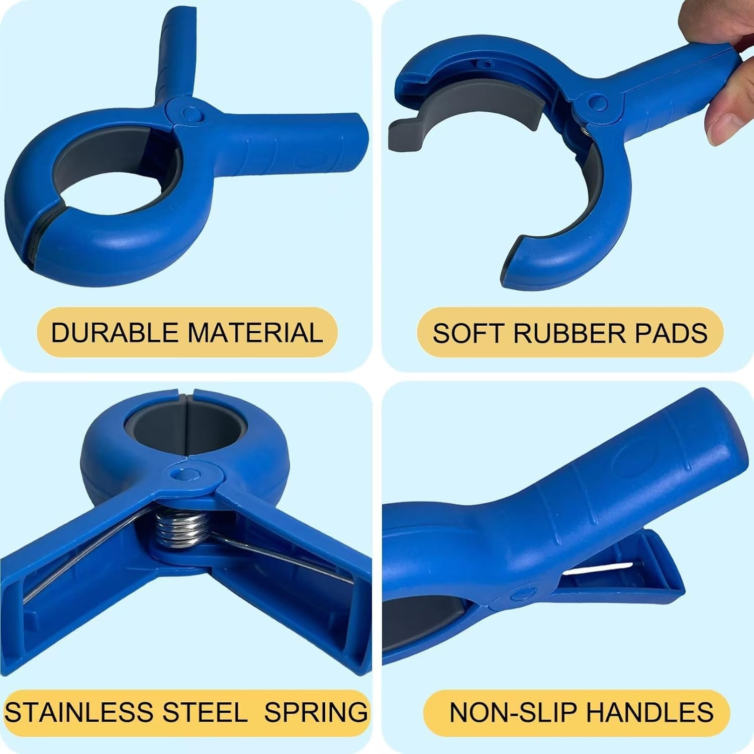 Large Beach Towel Clips for Beach Chairs, 6 Pcs Heavy Duty Towel Holder for C...