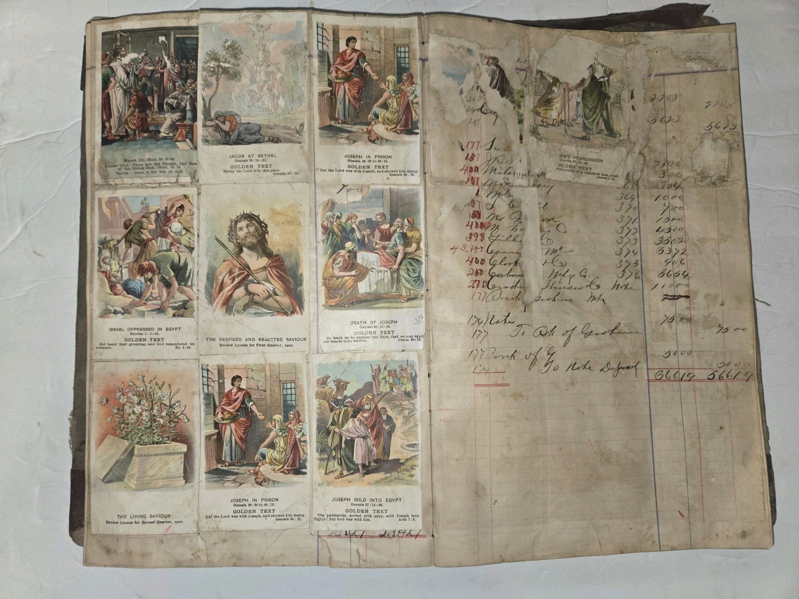 Antique Business Ledger 1892–1896 Vintage Accounting Book Old Financial Records