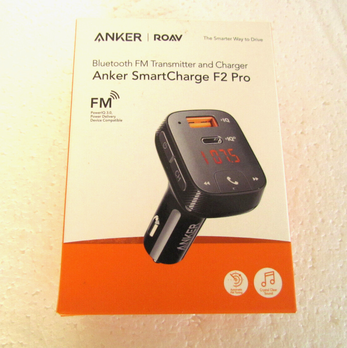 Anker Roav F2 Pro Wireless Bluetooth FM Transmitter & Charger SmartCharge