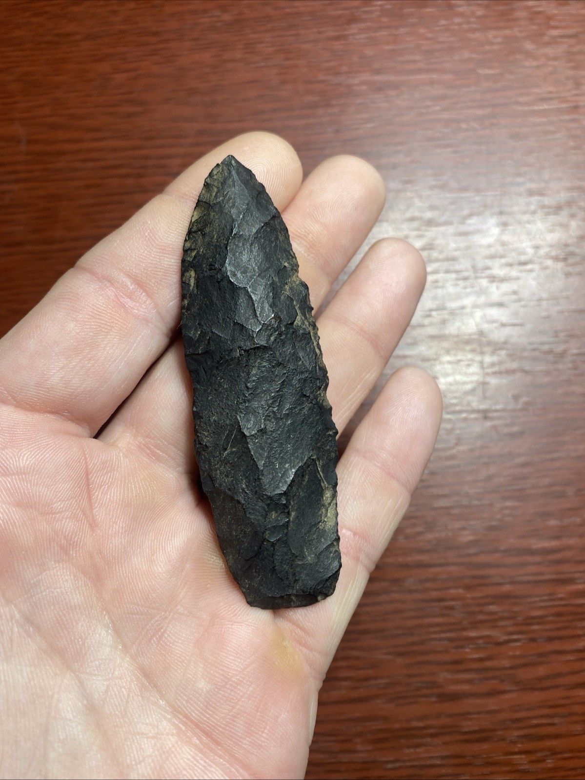 MLC s8263 3 1/4” Paleo Lanceolate Arrowhead Ohio Stone Artifact