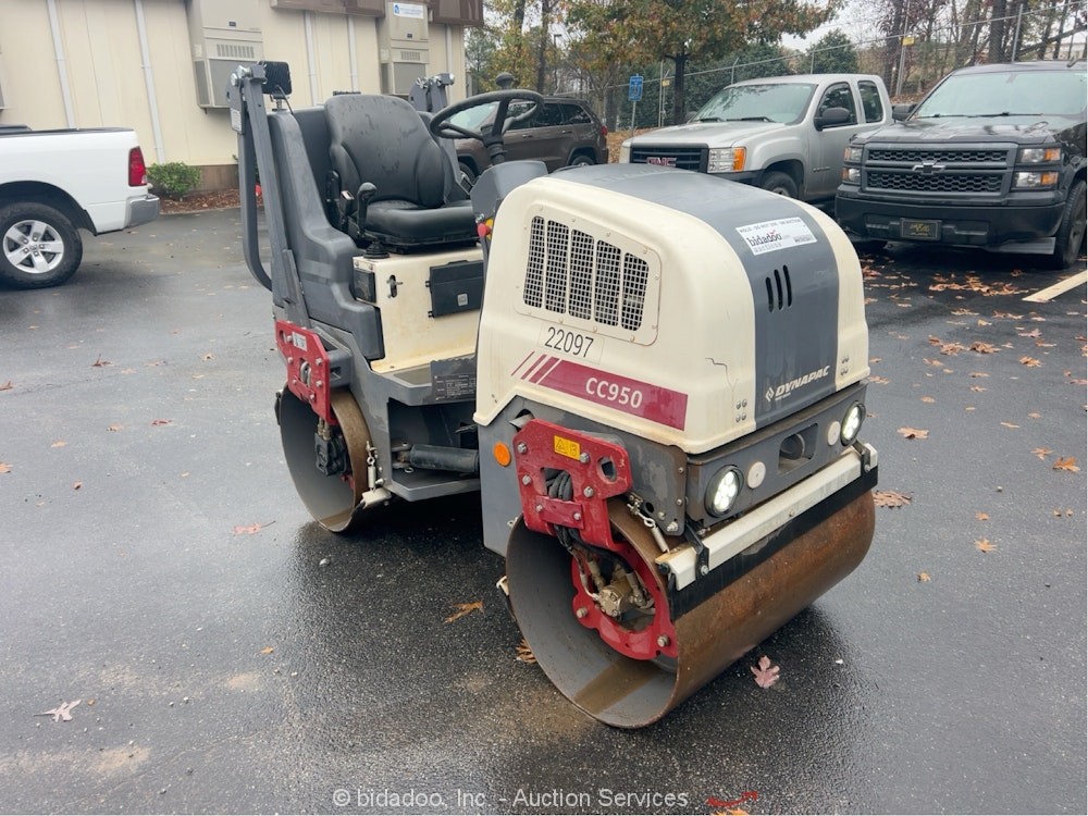 2023 Dynapac CC950 Smooth Double Drum Vibratory Ride On Roller Compactor bidadoo