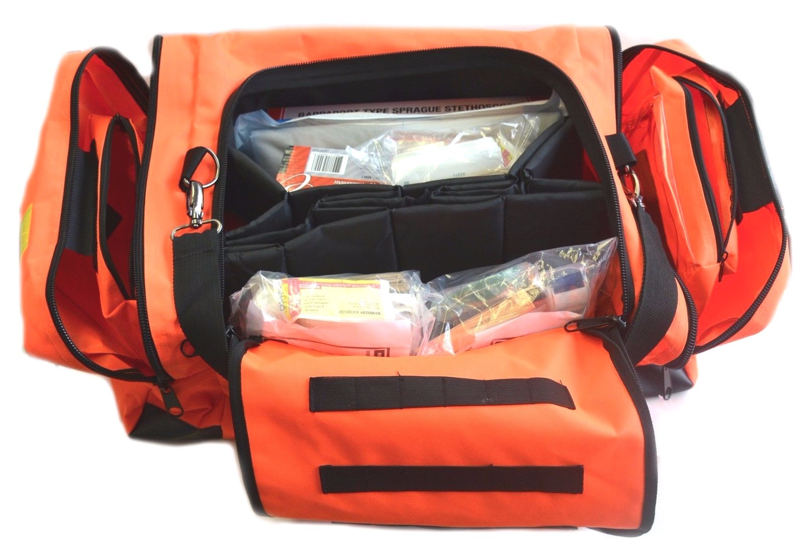 First Responder Paramedic Trauma Emergency Medical Kit Fully Stocked Bag