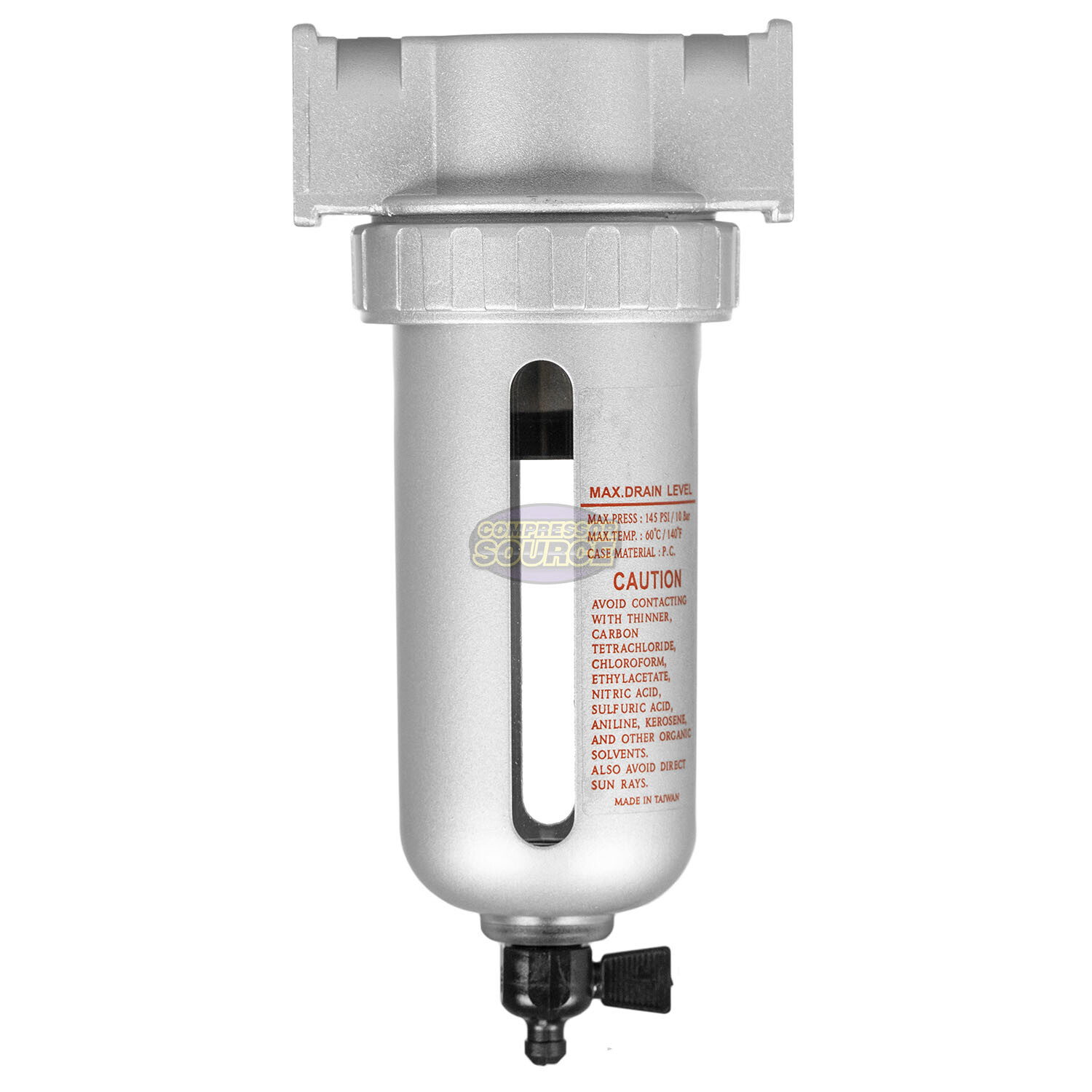 1/4" Compressed Air In Line Moisture & Water Filter Trap F802 Compressor