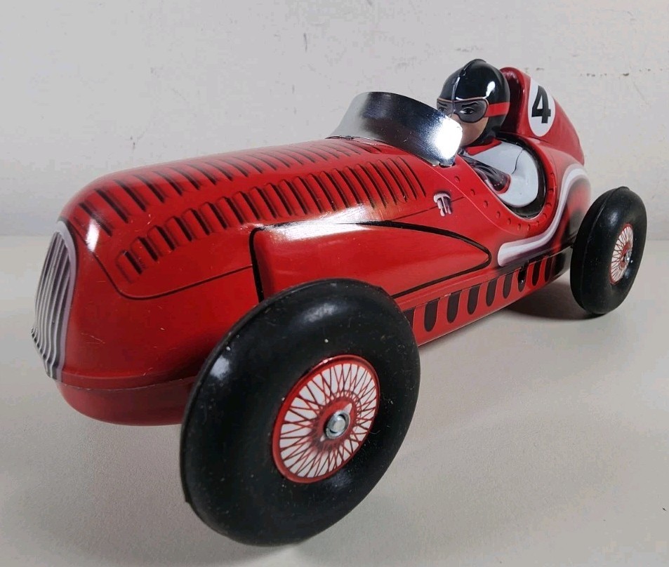 Schylling Tin Grand Prix Racer With Piston Pounding Engine Sound NIB