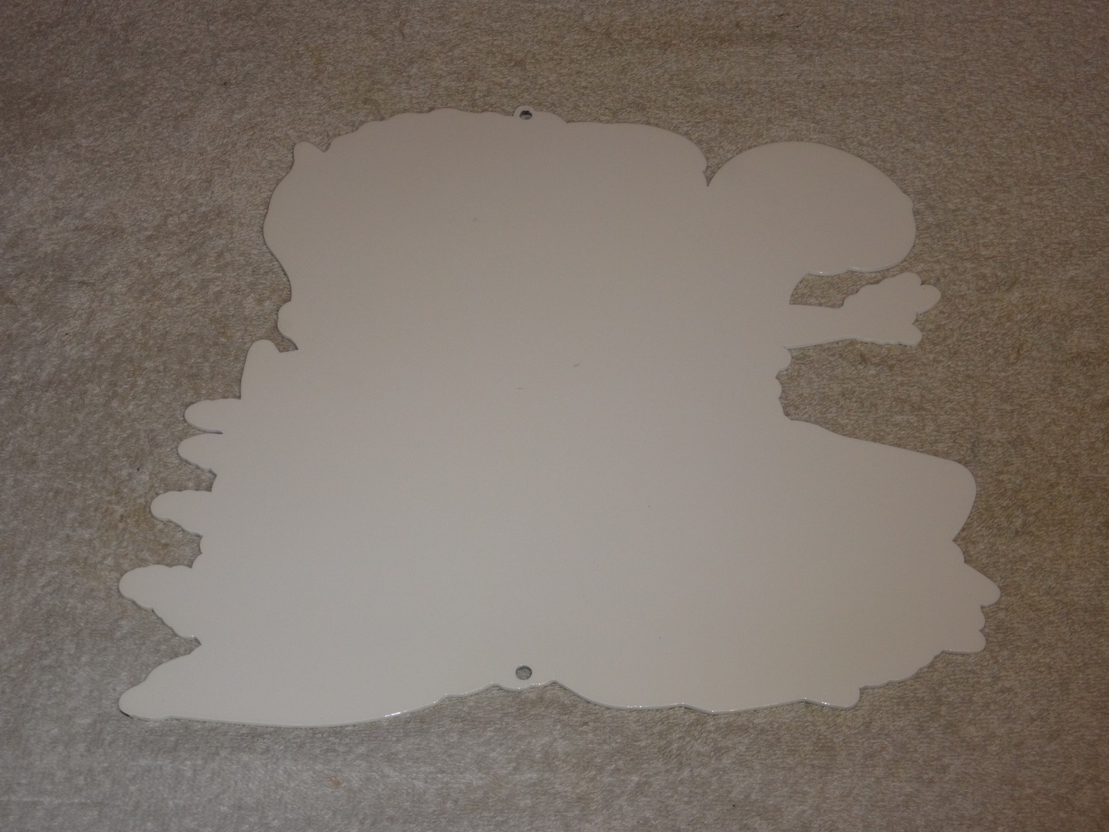 VINTAGE RATFINK DRIVES CAR W/ WOMAN MONSTER 12" METAL GASOLINE OIL RAT FINK SIGN