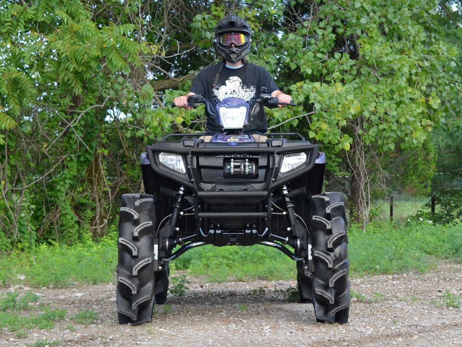 SuperATV Polaris Sportsman 500 / 700 / 800 Front Bumper - Black - See Fitment