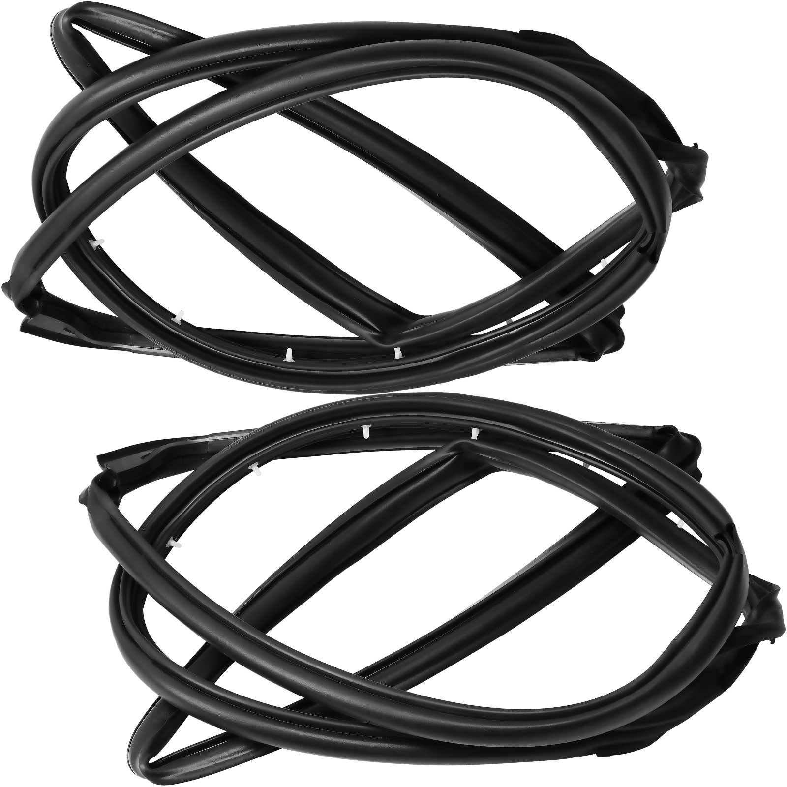 2x Front Driver & Passenger Full Door Weatherstrip Seals for Jeep Wrangler 97-06