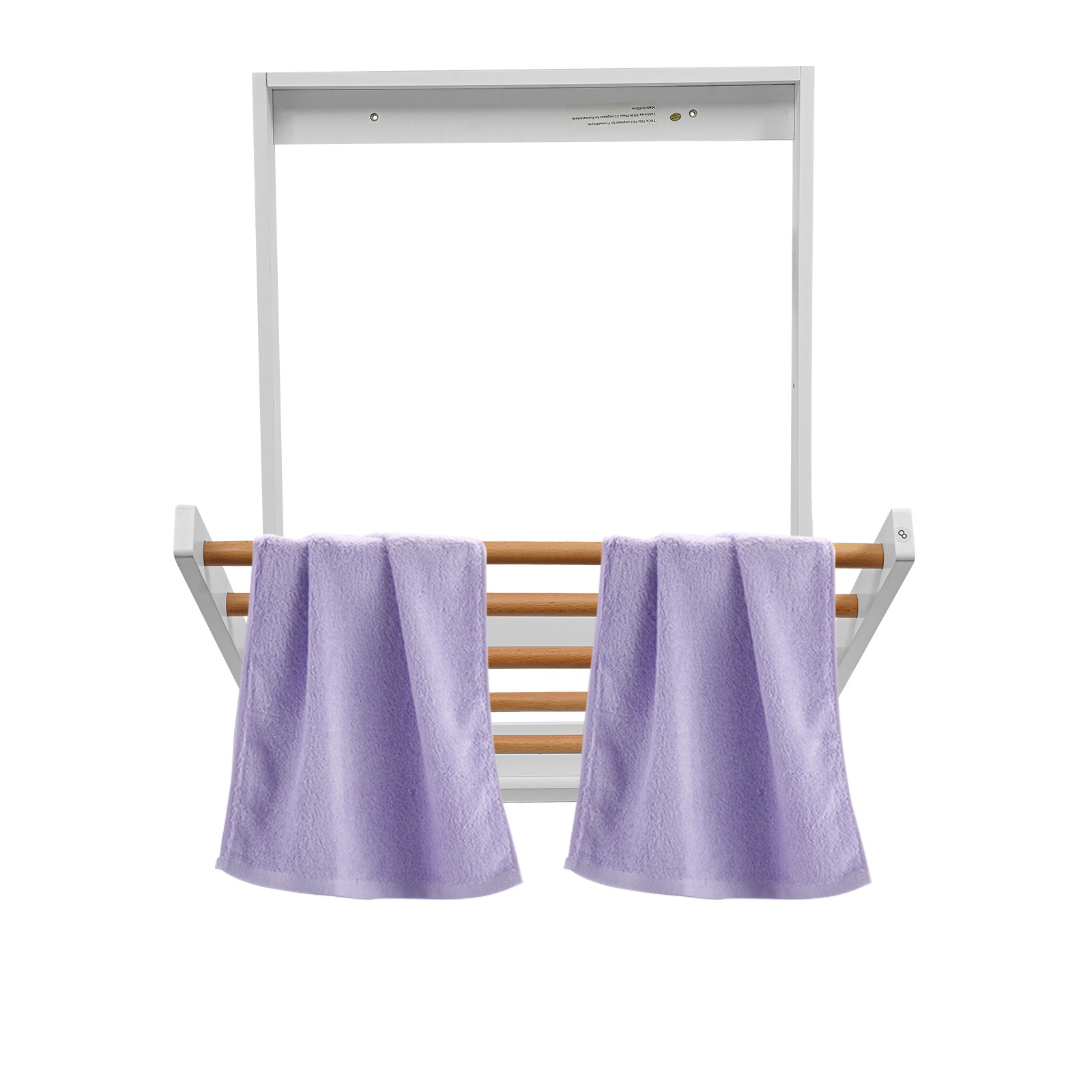 Wall Mounted Clothes Drying Rack, Indoor Folding Clothes Drying Rack for Laundry