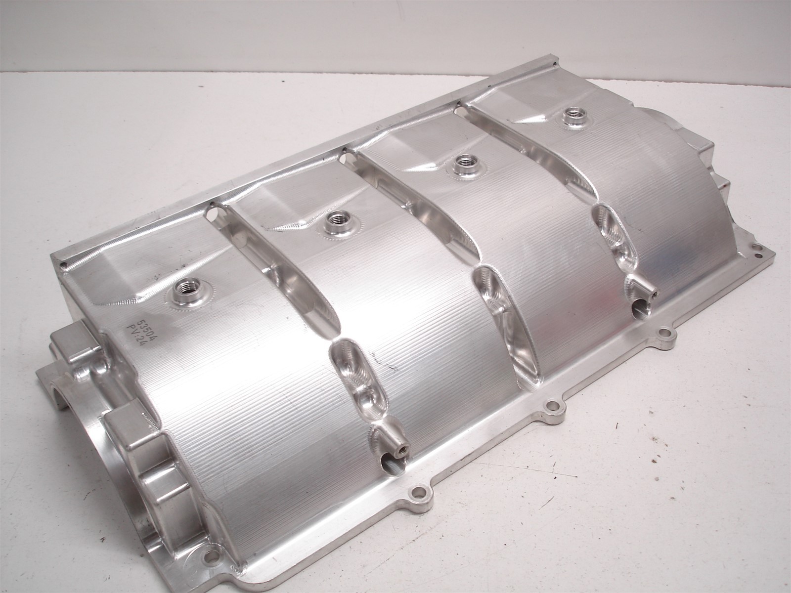 NASCAR BILLET ALUMINUM SEGMENTED GM R07 R07.2 CHEVY DRY SUMP OIL PAN - NO COVER
