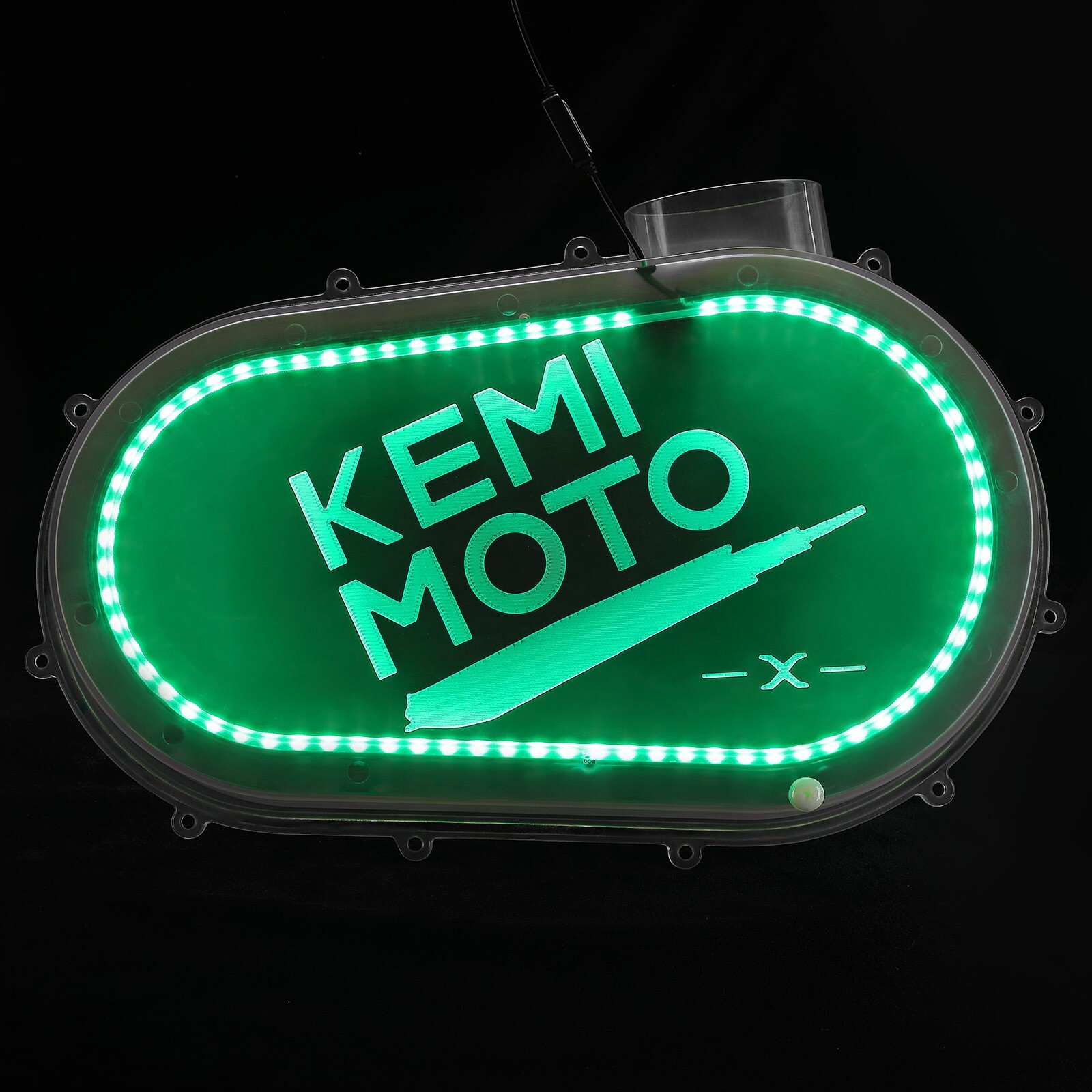 Clear Outer Clutch Cover w/RGB Light for Can Am Maverick X3/ MAX R 2018-2022