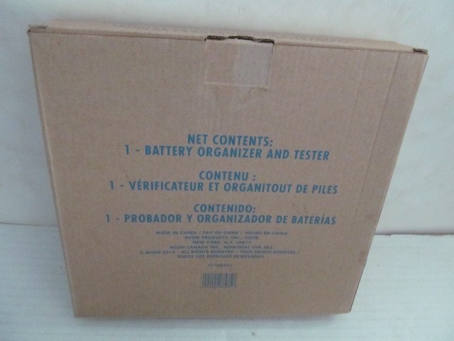 Avon Battery Organizer and Tester with Screwdriver Set