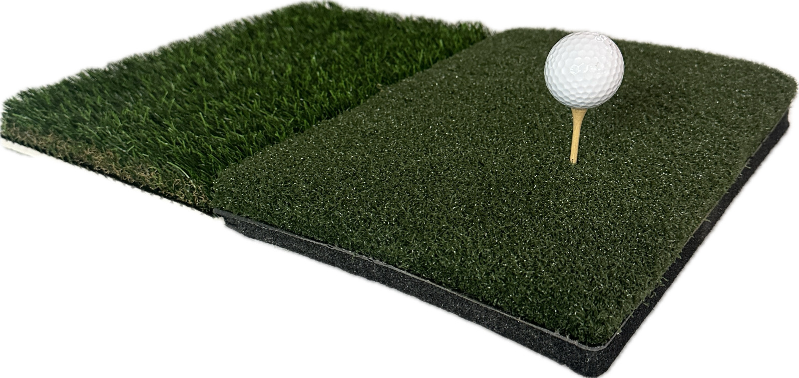 15" x 20" Portable Dual Turf Mat Golf Chipping Driving Range Backyard Practice
