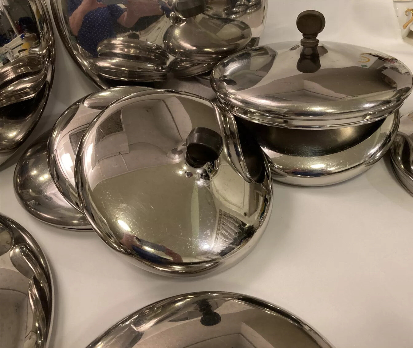 Farberware Stainless Steel Replacement Lids, Sizes Vary 6-12" Choice,Gently Used