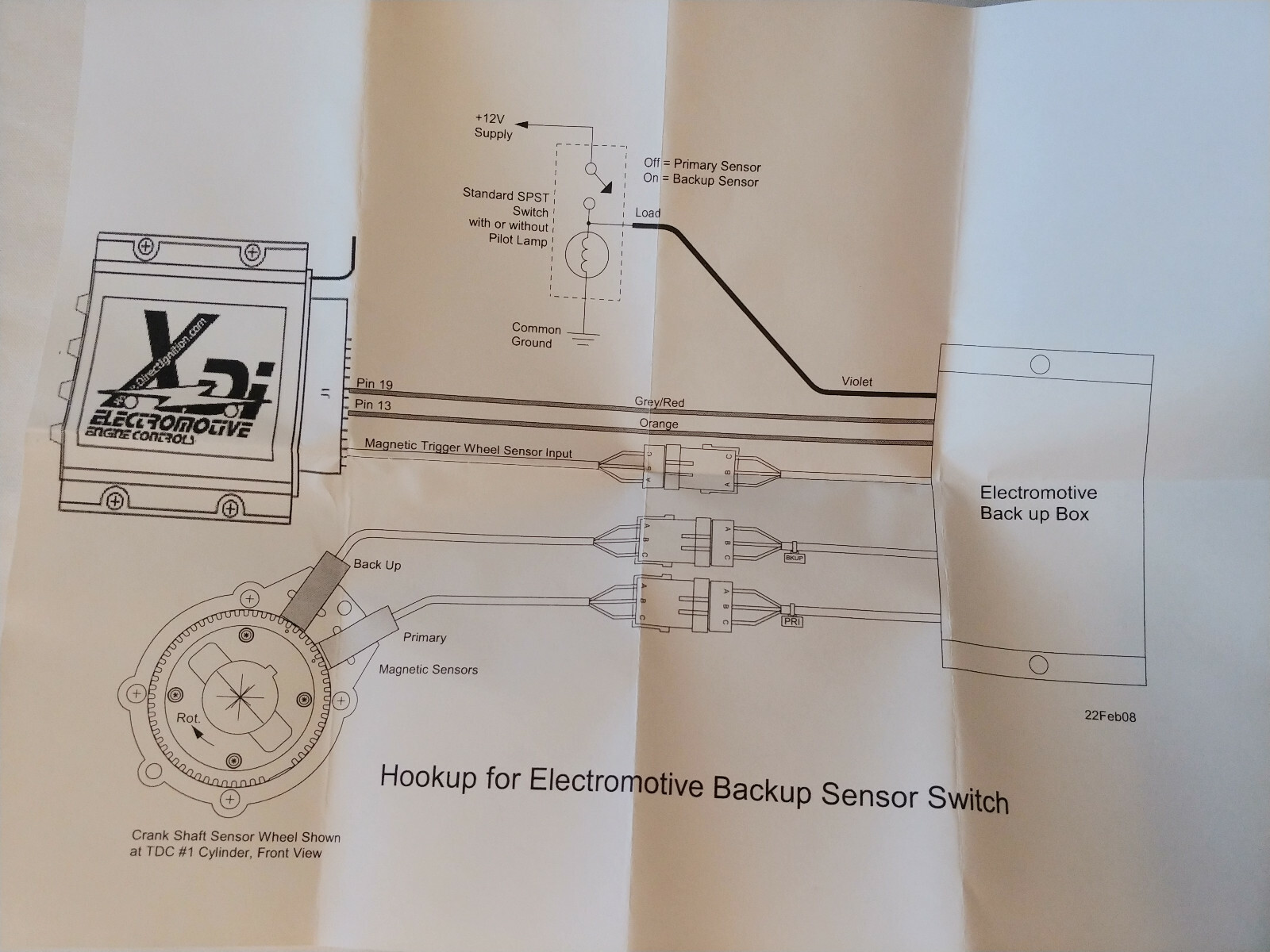 Electromotive 012-20000 Backup Sensor Box