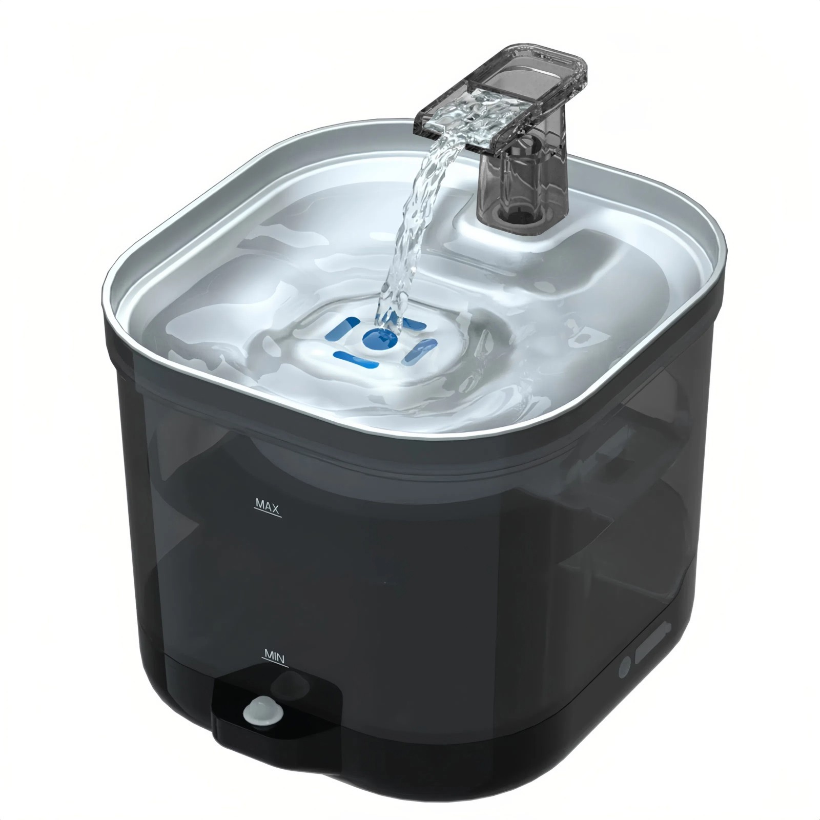 Wireless Sensor Automatic Cat Water Fountain 2L Stainless Steel Pet Fountain