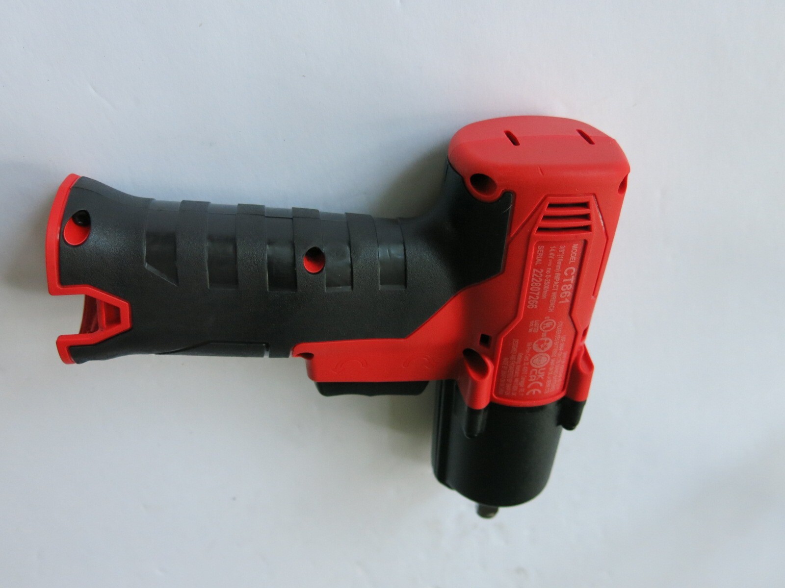 SNAP-ON TOOLS CT861 3/8 Brushless Cordless 14.4v Impact Gun/Wrench FIRE RED