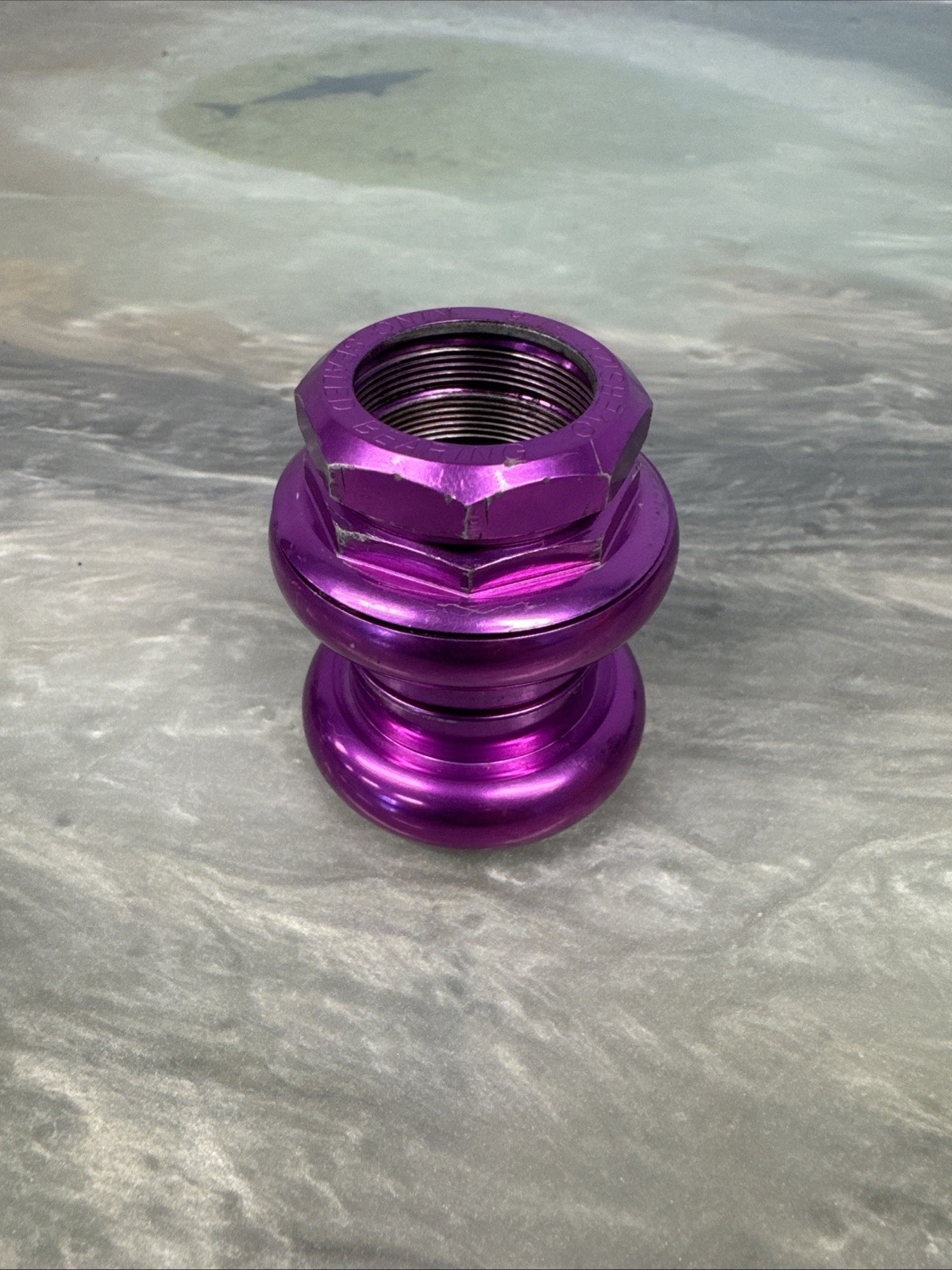 Chris King 2Nut No-Logo Headset 1 1/8" Threaded Purple 3DV 3D Violet 90s MTB