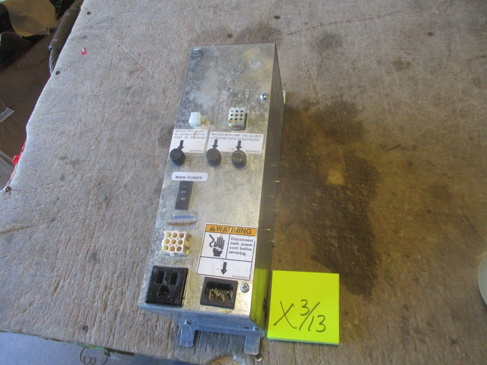Used Power Supply Panel w/Transformer, Relays,  Bev Max Dixie Narco Soda Machine