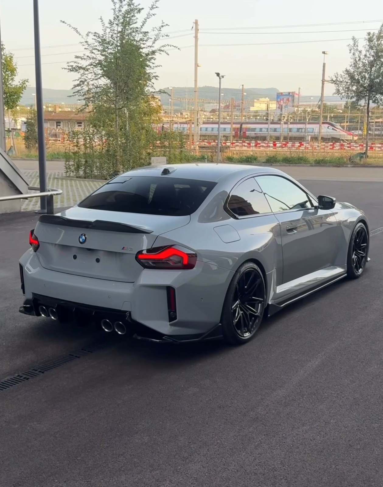 BMW 2 SERIES G42 G87 M PERFORMANCE STYLE LOOK REAR BOOT SPOILER GLOSS BLACK UK