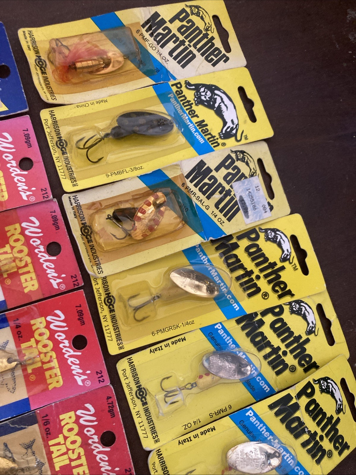 Lot of 17 NEW Mixed Fishing Lures Spinners Roosters Panther Martin Kastmaster