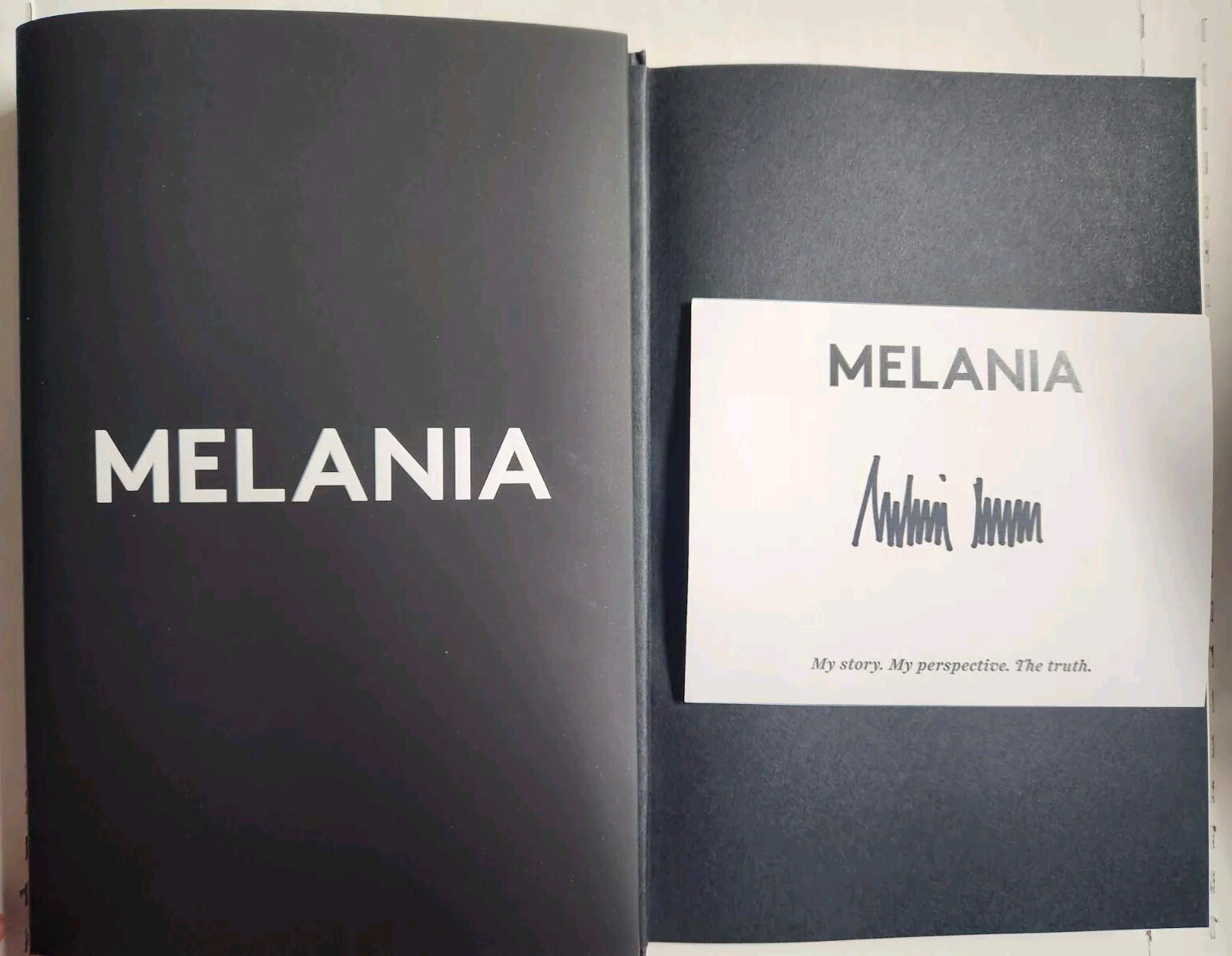AUTOGRAPHED Melania Trump SIGNED Book Memoir NEW HC Donald Trump Wife AUTOGRAPH